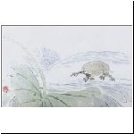 Annette Bodinier, Turtles by lotus leaf
